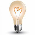 E27 LED izzó Vintage filament (3W/300°) Körte A60 - extra meleg fehér