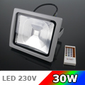 RGB LED reflektor (30W/COB/120°) Rádiós távirányítóval