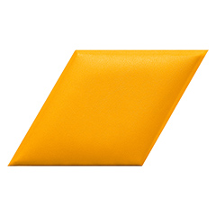Rombusz alakú bőrpanel, bőr falpanel - Inka 822 Érett citrom (30.1x17.2 cm)