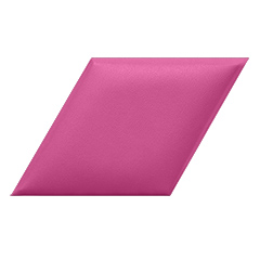 Rombusz alakú bőrpanel, bőr falpanel - Inter-18021 Pink (30.1x17.2 cm)