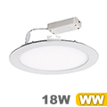 Rounda LED panel IP44 fehér (224 mm) 18W - meleg fehér