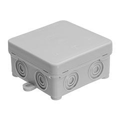 Rugalmas kötődoboz (76x76x41 mm) szürke