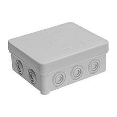 Rugalmas kötődoboz (92x76x41 mm) szürke