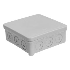Rugalmas kötődoboz (92x92x39 mm) szürke