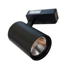 Sínes LED lámpa (1F) - 30W (120° - fekete) meleg fehér, bemutatótermi darab