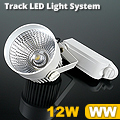 Sínes COB LED lámpa 12W (24°) meleg fehér