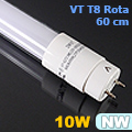 T8 LED fénycső (60 cm) 10W - VT Rota (4500K) üveg