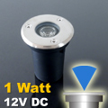 PowerLED lámpatest járófelületbe (1W/12V) kék