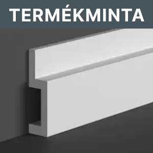 Termékminta: Parkettaszegély léc (HCR 503) kőkemény HDPS anyagból, csempéhez is!