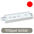 x.SuperFlux Trispot 12V kültéri - piros