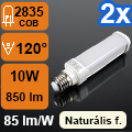 LED lámpa E27 (COB 2835/10W/120°) UFO term. fehér (2 db)