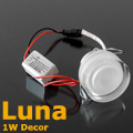 -LED dekor lámpatest Luna süllyeszthető (1W) melegfehér