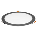 Króm LED panel (kör alakú) 24W - hideg fehér