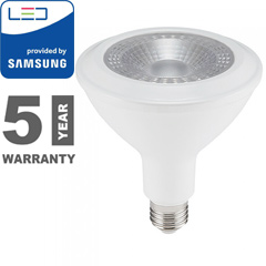 E27 LED lámpa (14W/40°) PAR38 - hideg fehér, PRO Samsung