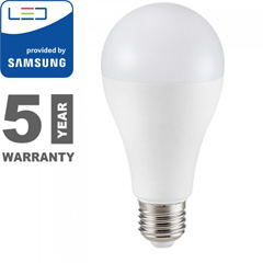 E27 LED lámpa (9W/200°) Körte A58  meleg fehér, PRO Samsung