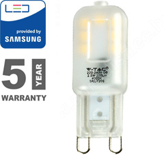 LED lámpa G9 (2.2W/300°) Kapszula - meleg fehér, PRO Samsung