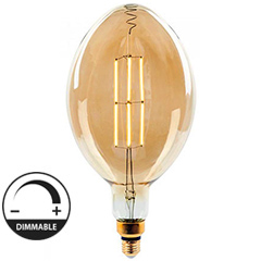 E27 LED izzó Designer Vintage (8W/340°) BF180 - extra meleg fehér dimmelhető
