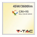 LED panel (600 x 600mm) 45W - meleg fehér, IK05 védelemmel, (CRI> 95 - RealColor)
