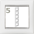 Valena-keret fehér-ezüst, függőleges (5-ös)