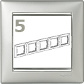 Valena-keret alumínium-ezüst, függőleges (5-ös)
