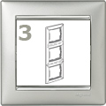 Valena-keret alumínium-ezüst, függőleges (3-as)