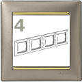 Valena-keret titánium-arany, (4-es)