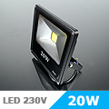 Slim LED reflektor (20W/COB/120°) Hideg fehér