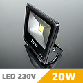 Slim LED reflektor (20W/COB/120°) Meleg fehér