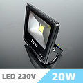 Slim LED reflektor (20W/COB/120°) Természetes fehér