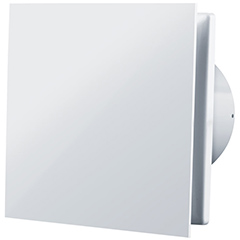 Design elszívó 100 Solid (100 mm) fehér, cserélhető előlapos