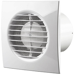 Elszívó ventilátor Simple (100 mm) fehér, axiális
