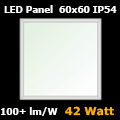 LED panel (600 x 600 mm) 42W - természetes fehér IP54