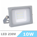 Slim LED reflektor (10W/100°) - Szürke ház, Természetes fény