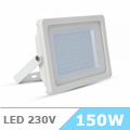 Slim LED reflektor (150W/100°) Fehér ház, Természetes fényű