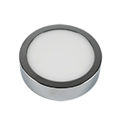 Falon kívüli LED panel (kör alakú) 6W - króm, hideg fehér