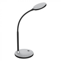 Asztali LED lámpa (5.5W) szürke-fekete, természetes fényű