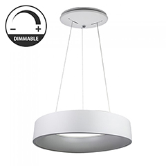 Ledes design csillár (20W) - meleg fényű, dimmelhető, fehér