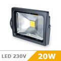 LED reflektor (20W/120°) Meleg fehér (fekete házban)