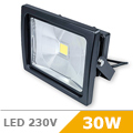 LED reflektor (30W/120°) Meleg fehér (fekete házban)
