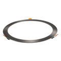Mattkróm LED panel (kör alakú) 24W - hideg fehér