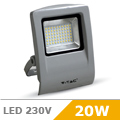 Slim LED reflektor (20W/90°) Italian Design, Meleg fényű