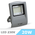 Slim LED reflektor (20W/90°) Italian Design, Természetes f.