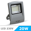 Slim LED reflektor (20W/90°) Italian Design, Hideg fényű