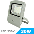 Slim LED reflektor (30W/100°) Italian Design, Hideg fehér