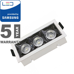 Szpot LED lámpa 12W (38°/960 lm) meleg fehér, téglalap, PRO Samsung