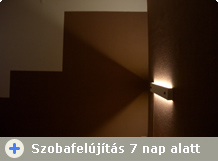 Szobafestés gipszkarton világítással