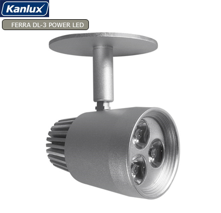 PowerLED lámpa Ferra, alu ház (3W/350 mA) - Melegfehér