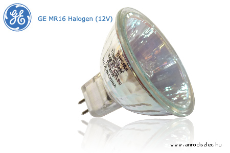 Halogén izzó MR16-GU5.3 20W (2.000h, 12V AC) -GE Tungsram