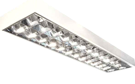 Falon kívüli tükrös lámpatest NOTUS 2 x 36W, (T8) fehér