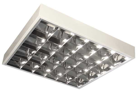 Falon kívüli tükrös lámpatest NOTUS 4 x 18W, (T8) fehér
